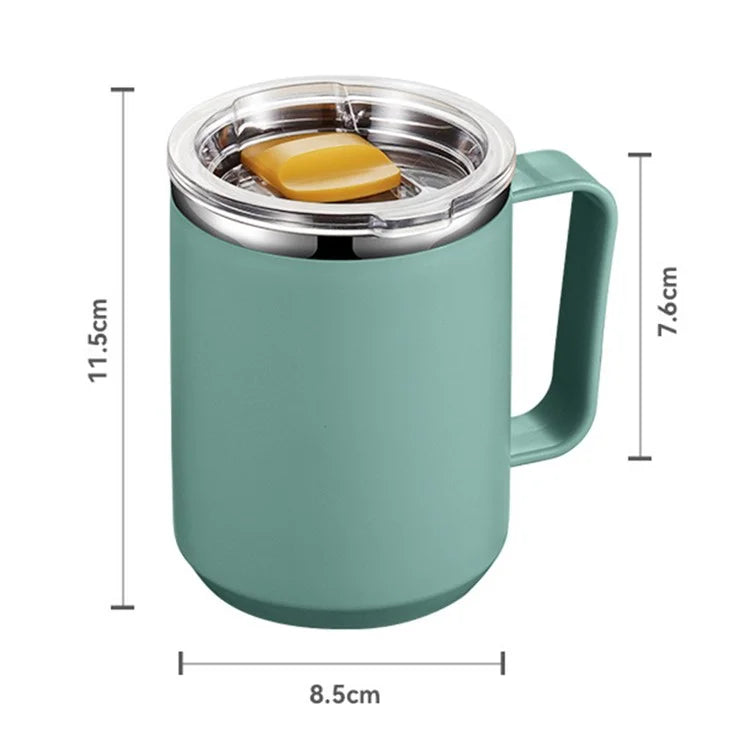 450ml 304 Stainless Steel Travel Mug Insulated Coffee Cup with Lid (BPA Free, No FDA)