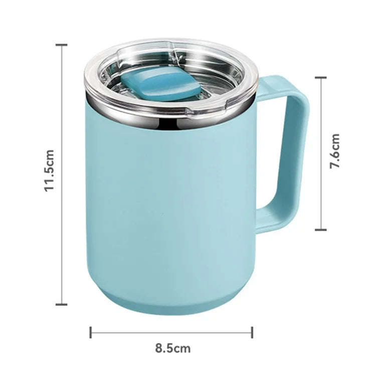 450ml 304 Stainless Steel Travel Mug Insulated Coffee Cup with Lid (BPA Free, No FDA)