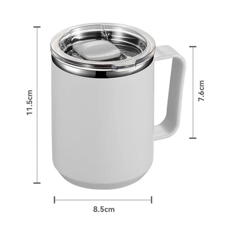450ml 304 Stainless Steel Travel Mug Insulated Coffee Cup with Lid (BPA Free, No FDA)