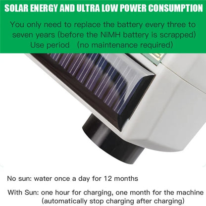 YLIGE Solar Powered Water Irrigation Timer Automatic Watering Controller with Tee Coupler + Hose Kit, European Standard