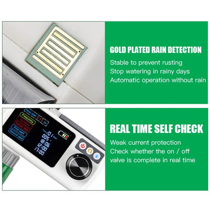 YLIGE Solar Powered Water Irrigation Timer Automatic Watering Controller with Tee Coupler + Hose Kit, European Standard