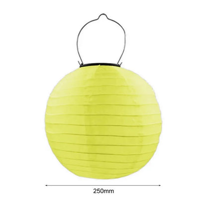 DN-003 10Pcs 25cm / 10 Inch Outdoor Solar Light with Handle Garden Hanging Lantern