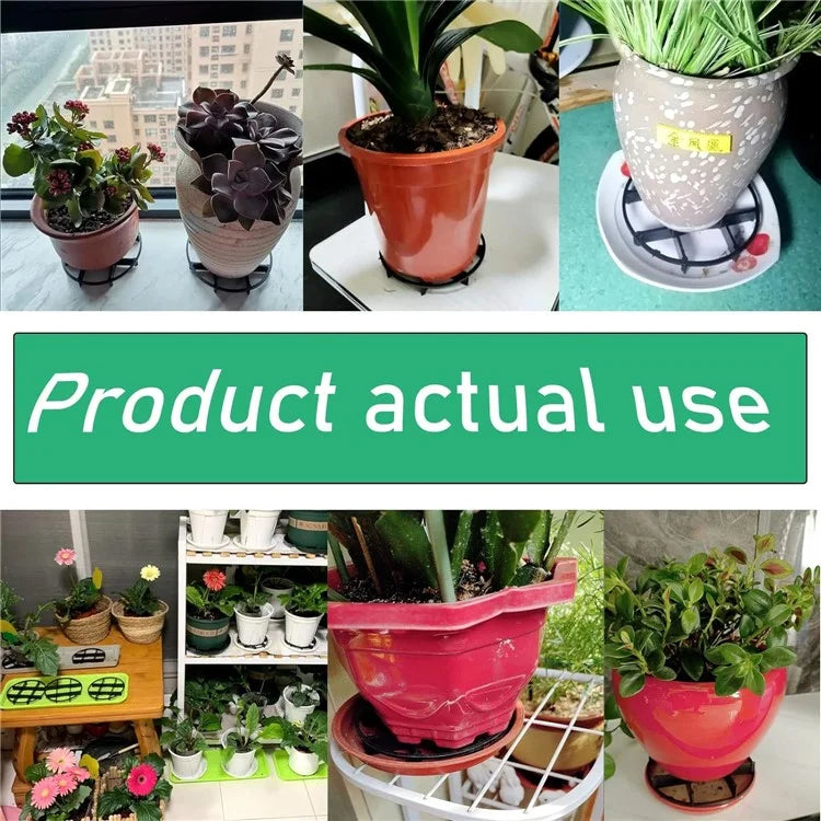 3Pcs Gardening Flower Pot Holder Bottom Pad Plant Pot Plastic Ventilation Heighten Base