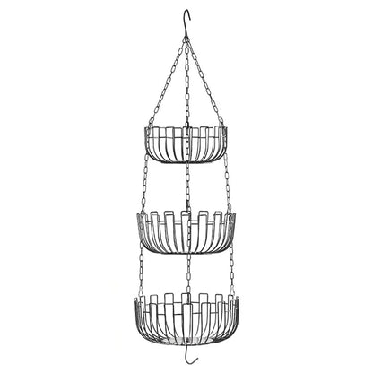 001-ZJD-SB1 3-Layer Hanging Basket Potted Plant Vegetable Fruit Basket (BPA-free, No FDA Certificate)