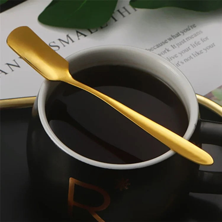 5Pcs / Set Stainless Steel Fork Ice Cream Spoon Kitchen Utensils (BPA Free, No FDA)