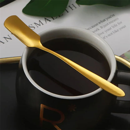 5Pcs / Set Stainless Steel Fork Ice Cream Spoon Kitchen Utensils (BPA Free, No FDA)