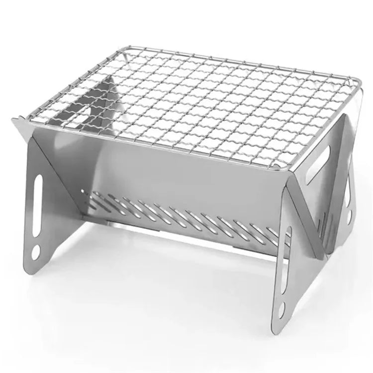 Detachable Camping Picnic BBQ Stainless Steel Stove Outdoor Charcoal Burning Cooking Stove (No FDA, BPA-Free)