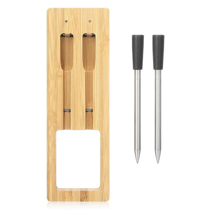 Kitchen Barbecue Thermometer Phone App Monitoring Dual Probe Oven Food Temperature Meter (BPA Free, No FDA)
