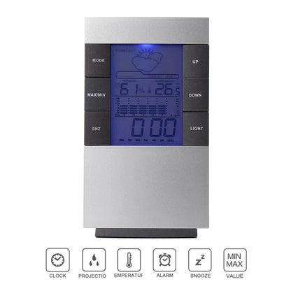 3210 Weather Forecast Creative Home Backlight Electronic Clock Thermometer Hygrometer Alarm Clock