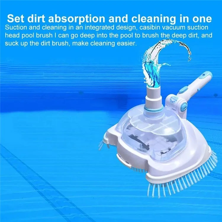 Adjustable Angle Swimming Pool Suction Vacuum Cleaner Head Nylon Brush Pond Cleaning Tool