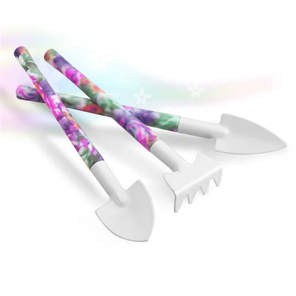 JC-1010 10Pcs / Set Stylish Pattern Garden Tools Shovel Pruning Shears Watering Can Kit