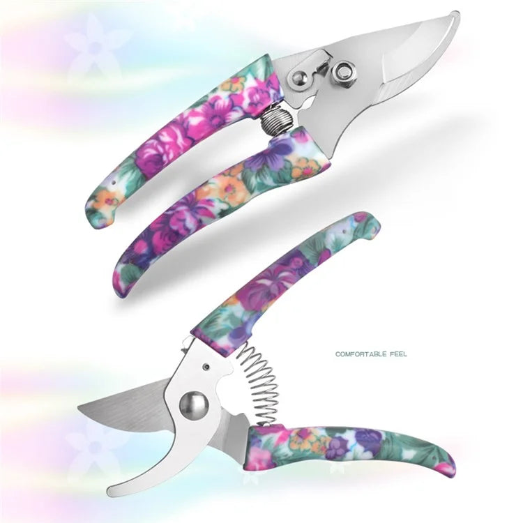 JC-1010 10Pcs / Set Stylish Pattern Garden Tools Shovel Pruning Shears Watering Can Kit