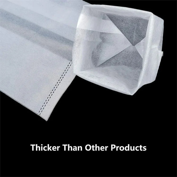 Breathable Plant Seedling Bags 14x16cm / Top: 8x12cm 100Pcs Non-Woven Fabric Growing Bags