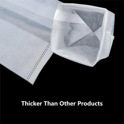 Breathable Plant Seedling Bags 14x16cm / Top: 8x12cm 100Pcs Non-Woven Fabric Growing Bags