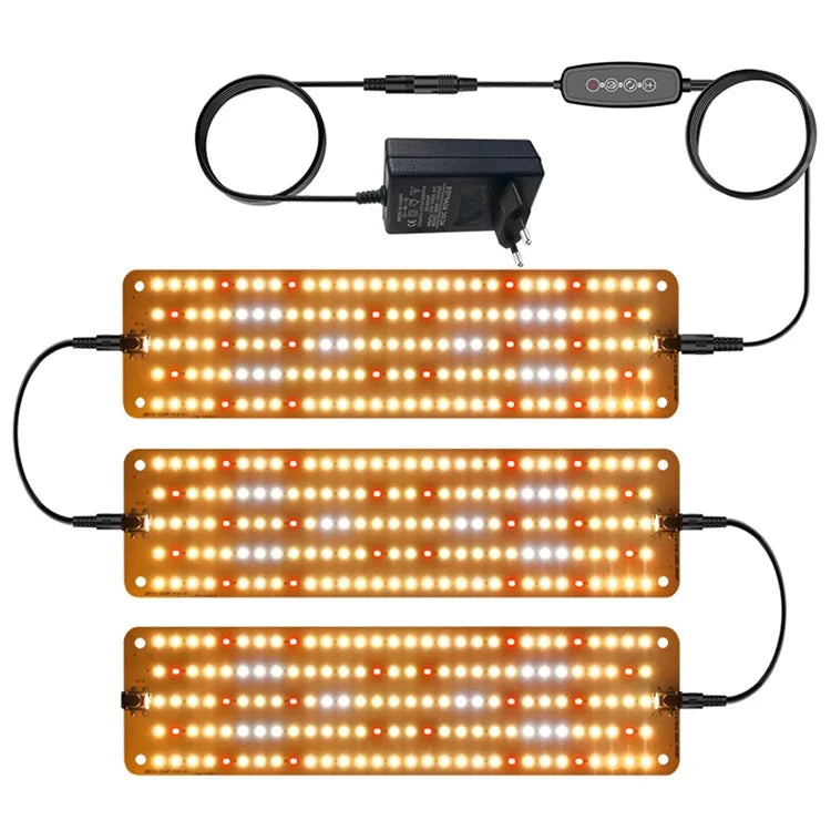12V 3-Panel Plant Growing Light Plant Shelf Seedling Growth Fill Light, EU Plug