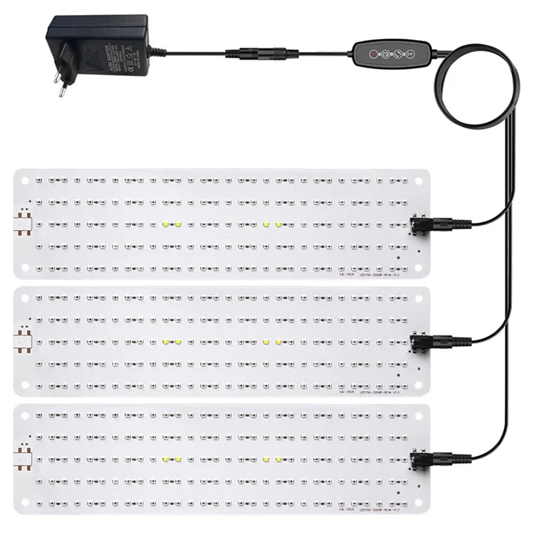 12V 3-Panel Plant Growing Light Plant Shelf Seedling Growth Fill Light, EU Plug