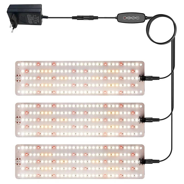 12V 3-Panel Plant Growing Light Plant Shelf Seedling Growth Fill Light, EU Plug