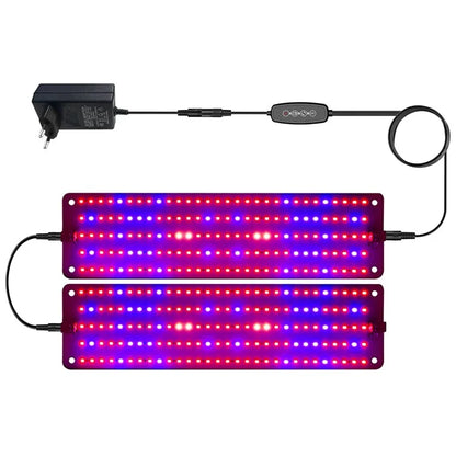 12V 2-Panel Plant Growing Light Potted Plants Shelf Seedling Growth Fill Light, EU Plug