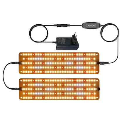 12V 2-Panel Plant Growing Light Potted Plants Shelf Seedling Growth Fill Light, EU Plug