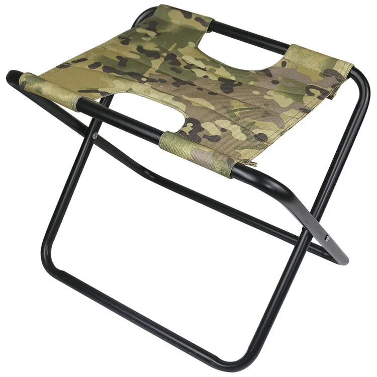 MYDAYS OUTDOOR Portable Folding Stool Iron Tube + 600D Oxford Cloth BBQ Camping Fishing Chair