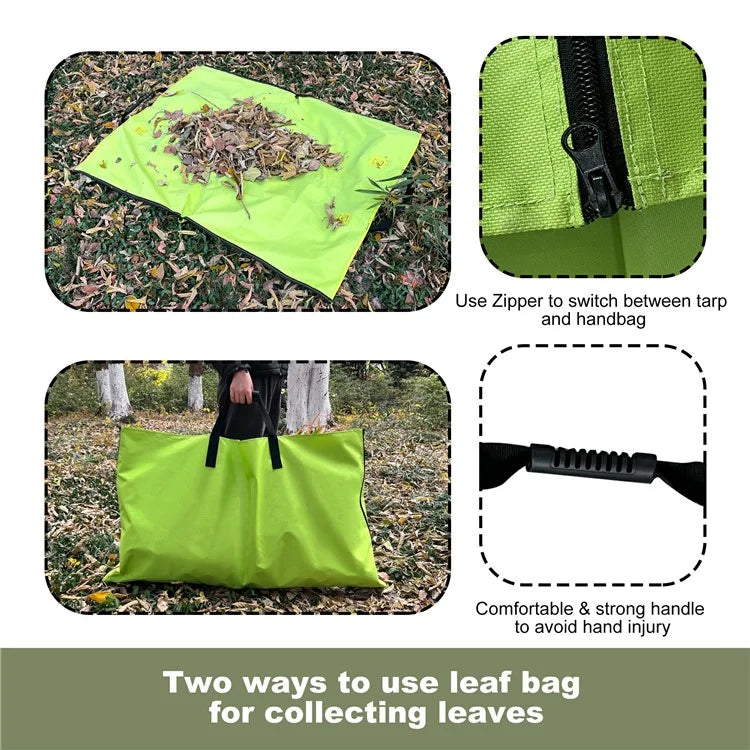 Leaf Collection Bag Garden Waste Organizer Foldable Oxford Cloth Storage Bag