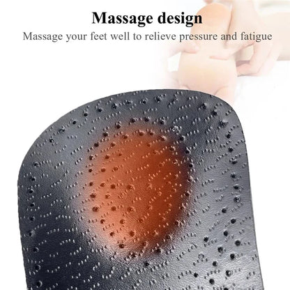 X / O Leg Massage Flat Foot Correction Insoles Arch Support Orthotic Inserts, Black