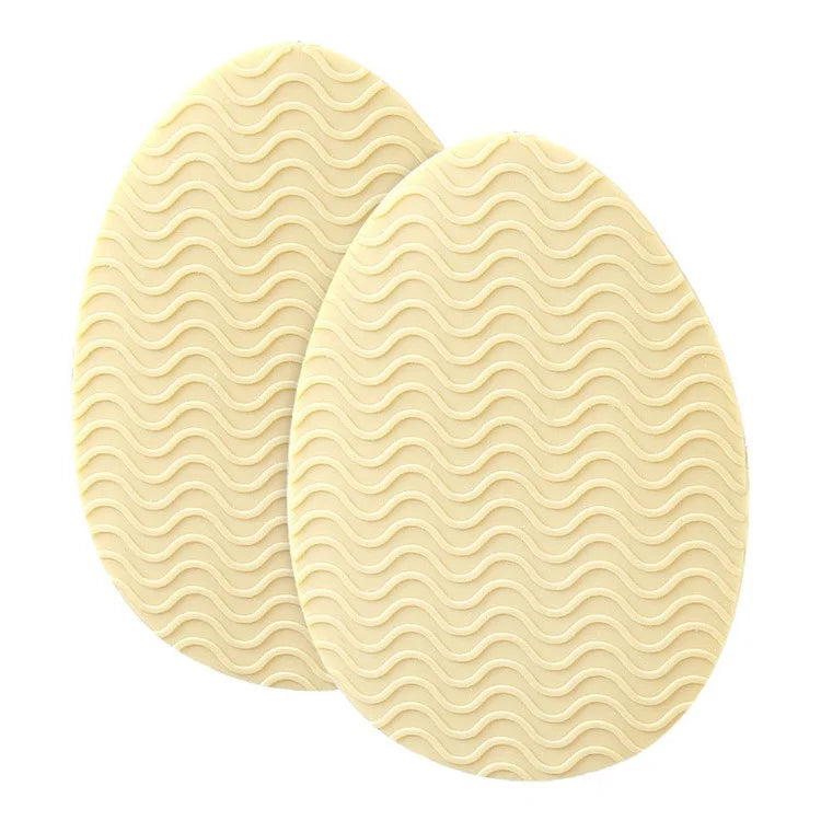 Wave Design Self-Adhesive High Heel Sole Protector Sticker Noise Reduction Silicone Forefoot Pad