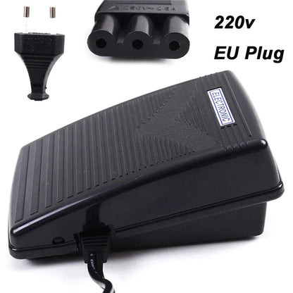 Sewing Machine Speed Controller Plastic Foot Control Pedal with EU Plug Power Cord