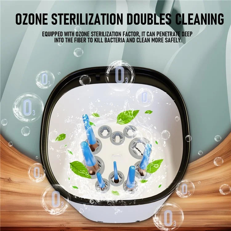 Electric Makeup Brush Cleaner with Ozone Cleaning Splash-Proof Cover Cosmetic Brush Cleaning Machine