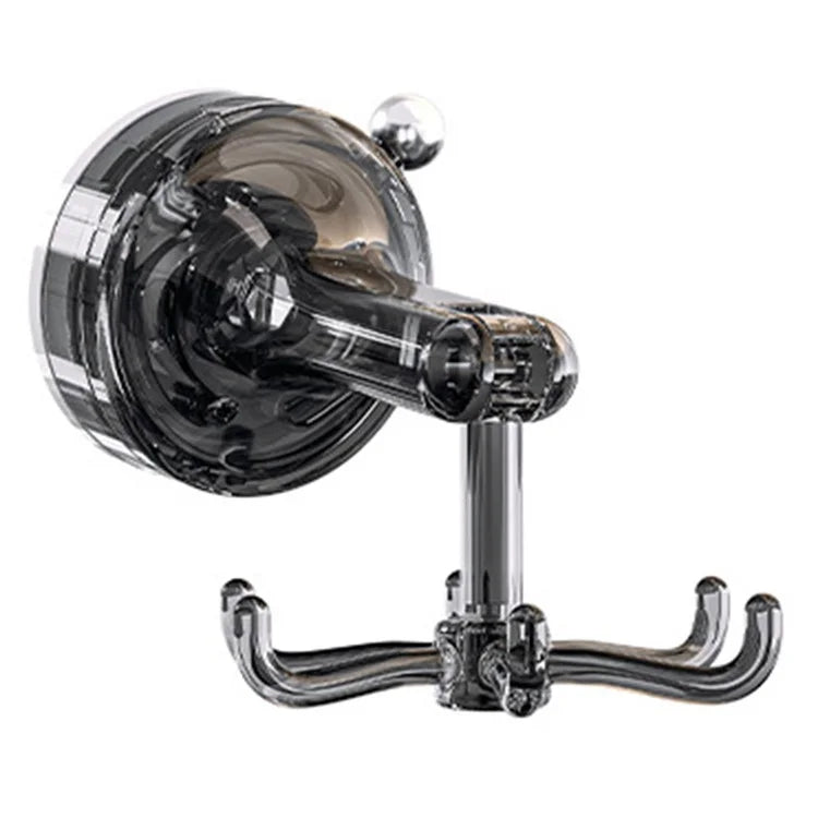 Multi-Function Suction Cup Wall-Mounted Rotating Hanger Utensil Holder with 6 Hooks