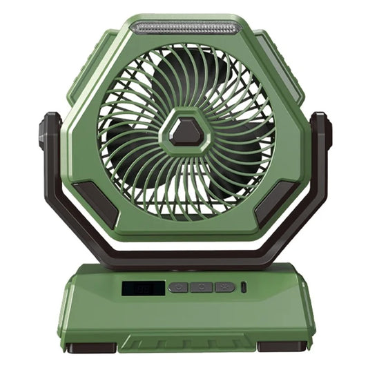 A26 Camping Fan with LED Lantern 6000mAh Outdoor Fan 270-degree Head Rotation
