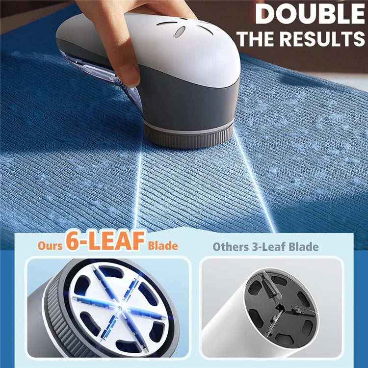 6-leaf Blades Fabric Shaver Electric Lint Remover for Clothing / Couch / Furniture