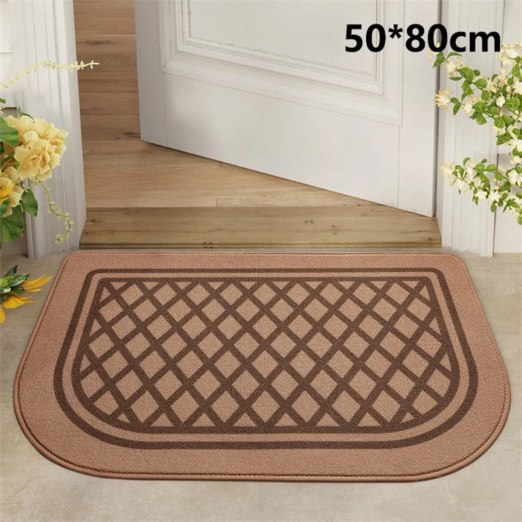 50x80cm Non-Slip Doormat Dustproof Carpet Water Absorbent Square Entryway Rug