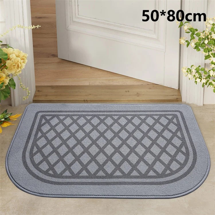 50x80cm Non-Slip Doormat Dustproof Carpet Water Absorbent Square Entryway Rug