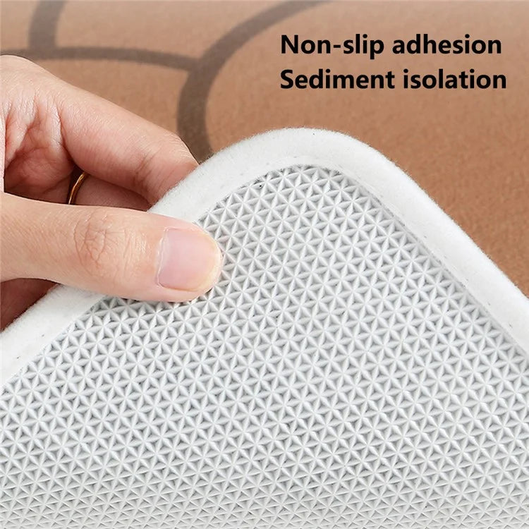 50x80cm Non-Slip Doormat Dustproof Carpet Water Absorbent Square Entryway Rug