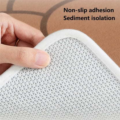 50x80cm Non-Slip Doormat Dustproof Carpet Water Absorbent Square Entryway Rug