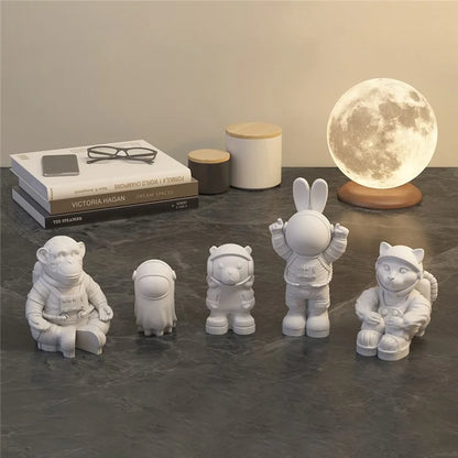 A101C-11 Astronaut Rocket Shape DIY Silicone Fondant Mold Cake Decorating Tool (BPA Free, No FDA)