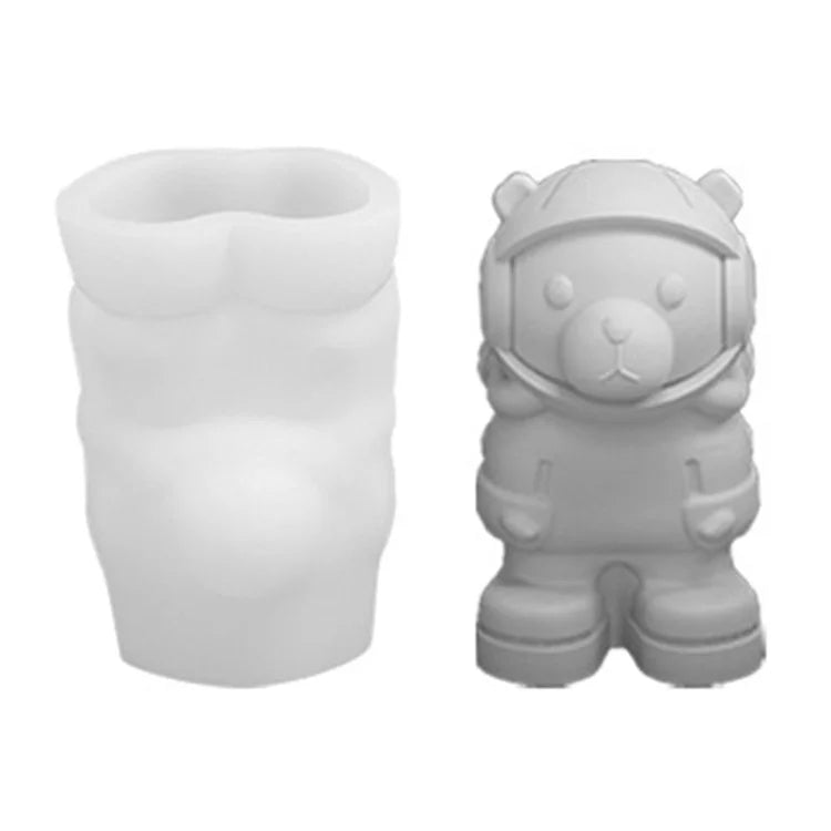 A101C-9 Space Bear Shape DIY Silicone Fondant Mold Cake Decorating Tool (BPA Free, No FDA)