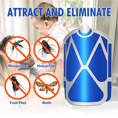 4Pcs Flying Insect Trap Refills for Zevo M364 Plug-In Light Indoor Fruit Fly Refill Cartridge Set