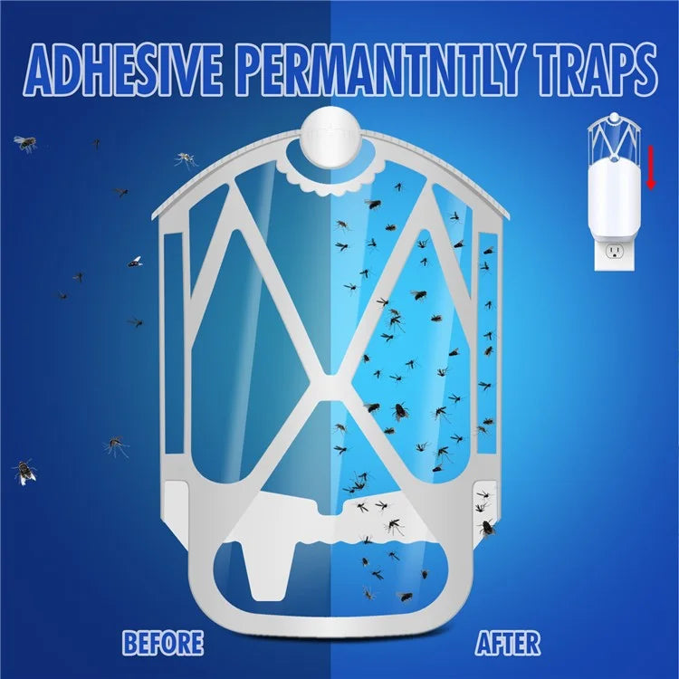 8Pcs Flying Insect Trap Refills for Zevo M364 Plug-In Light Indoor Fruit Fly Refill Cartridge Set