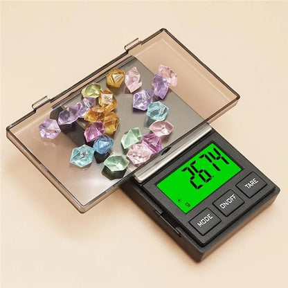 1000g  /  0.01g 5 Units Portable Jewelry Scale Stainless Steel Small Electronic Digital Pocket Scale