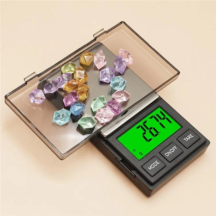 200g  /  0.01g 5 Units Portable Jewelry Scale Stainless Steel Small Electronic Digital Pocket Scale