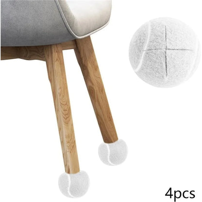 4Pcs Tennis Style Table Chair Foot Cover Cross Opening Anti-Slip Silent Wear-Resistant Stool Foot Pad