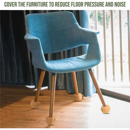 4Pcs Tennis Style Table Chair Foot Cover Cross Opening Anti-Slip Silent Wear-Resistant Stool Foot Pad