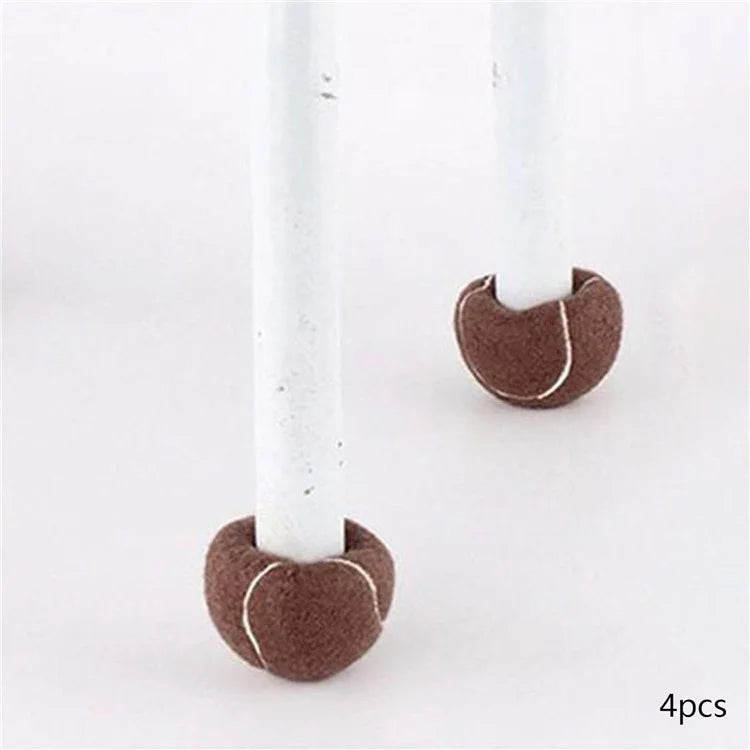 4Pcs Tennis Style Table Chair Foot Cover Cross Opening Anti-Slip Silent Wear-Resistant Stool Foot Pad