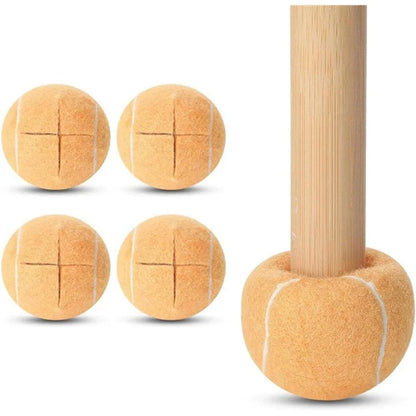 4Pcs Tennis Style Table Chair Foot Cover Cross Opening Anti-Slip Silent Wear-Resistant Stool Foot Pad