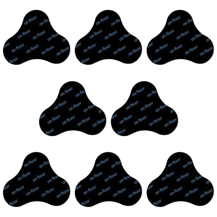 8Pcs 105x85mm Carpet Anti-Skid PU Sticker Floor Mat Anti-Slip Anti-Curling Fixing Stickers
