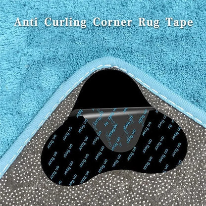 8Pcs 105x85mm Carpet Anti-Skid PU Sticker Floor Mat Anti-Slip Anti-Curling Fixing Stickers