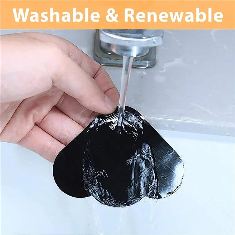 8Pcs 80mmx80mm Cloud Shape Carpet Anti-Skid PU Sticker Floor Mat Anti-Slip Anti-Curling Fixing Stickers