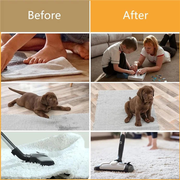 8PCS Rug Pad Grippers Cloud Shaped PU Nano Non Slip Rug Pad Carpet Fixed Sticker, 115mm*85mm